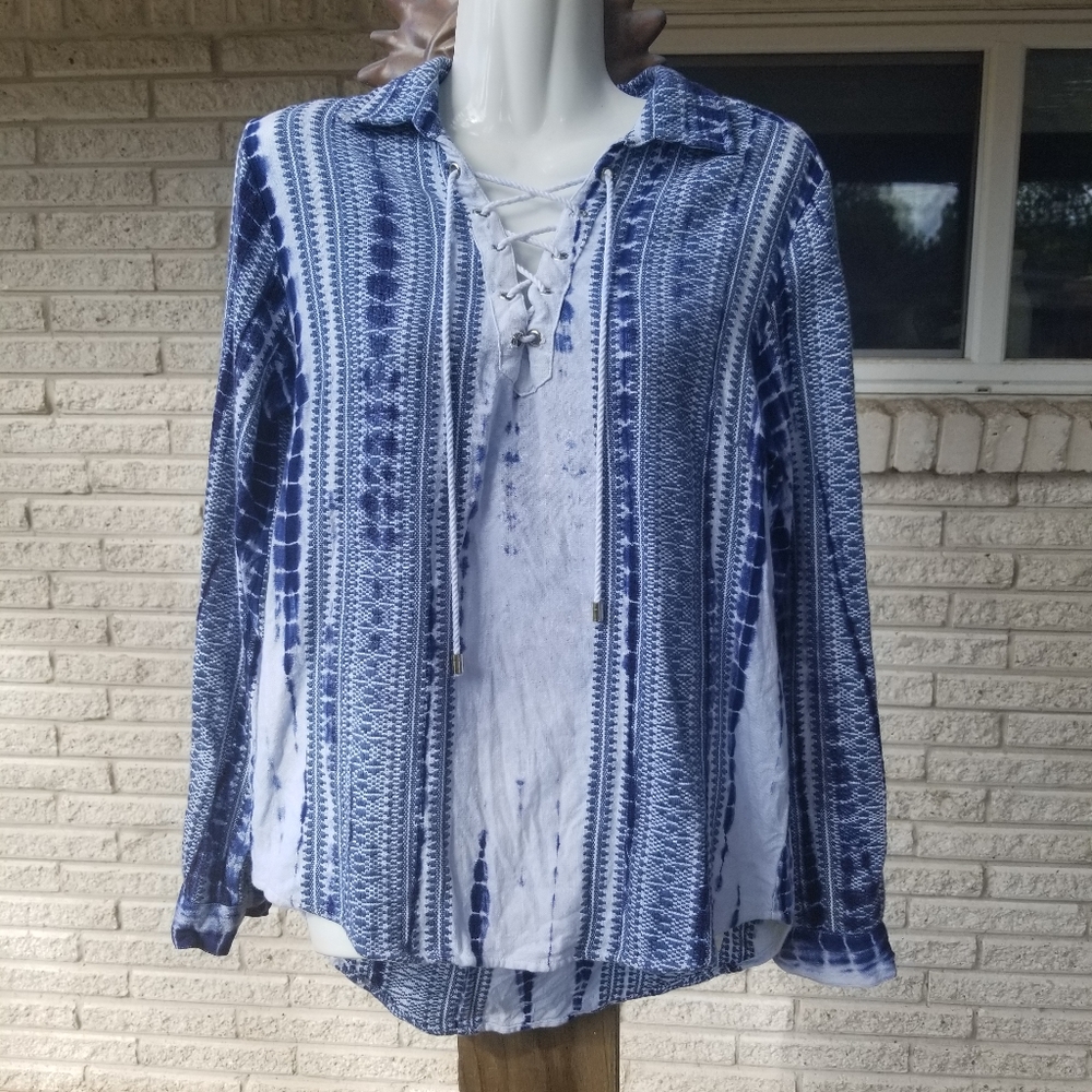 Sofrito boho cotton shirt. Unisex. S.